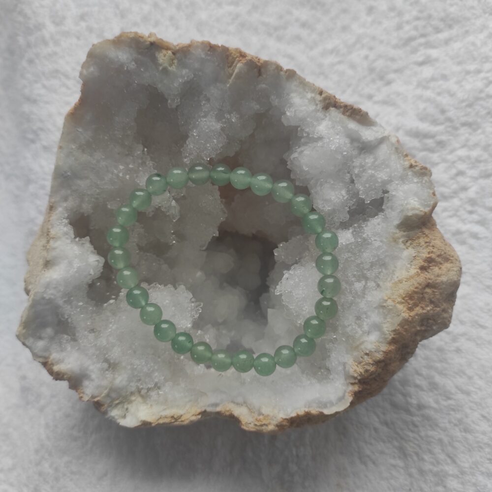 Bracelet Aventurine Verte perles 6mm
